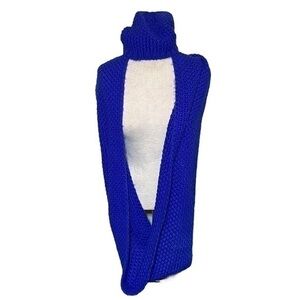 Old Navy Knitted Infinity Scarf and Toboggan, Royal Blue, One Size